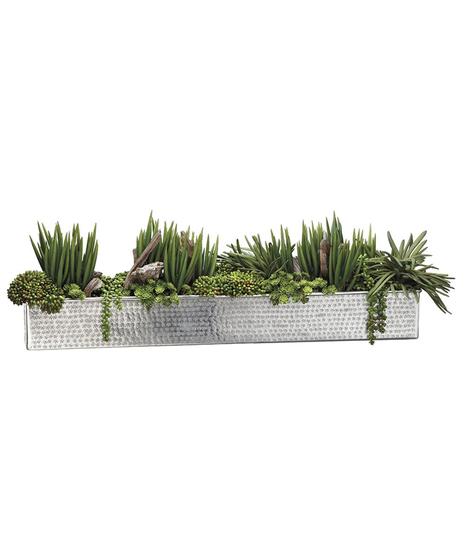 Faux Succulent Planter