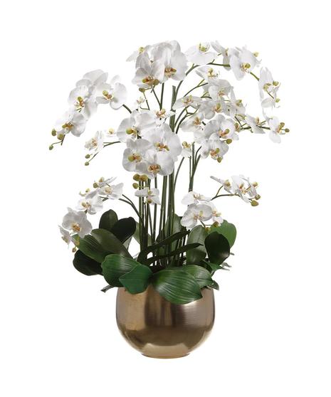 Faux Phalaenopsis Orchid Planter